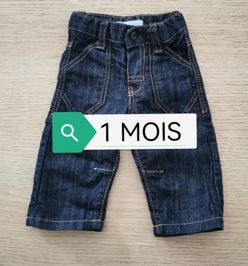 Pantalon jean 1 mois garçon