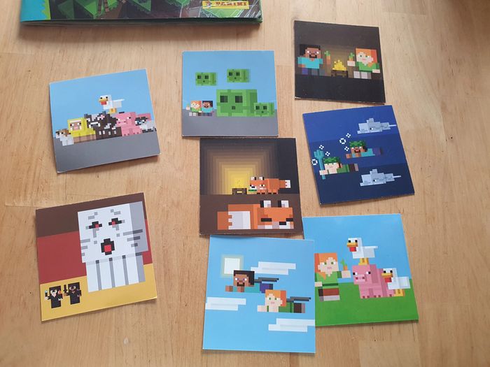 livre minecraft wonderful world sticker album incomplet - photo numéro 3