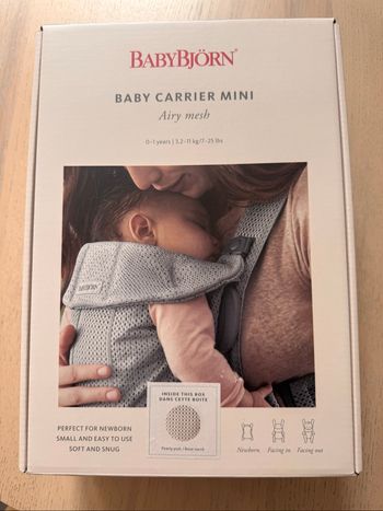 Porte bébé Babybjorn mini comme neuf acheté 119 euros