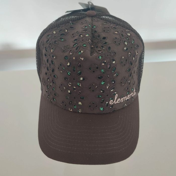 Casquette snapback vintage skate surf Element marron - photo numéro 2