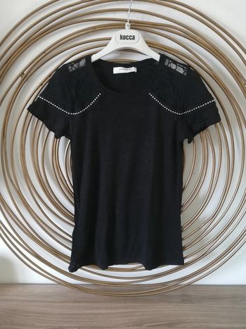 T-shirt noir manches courtes Promod taille S