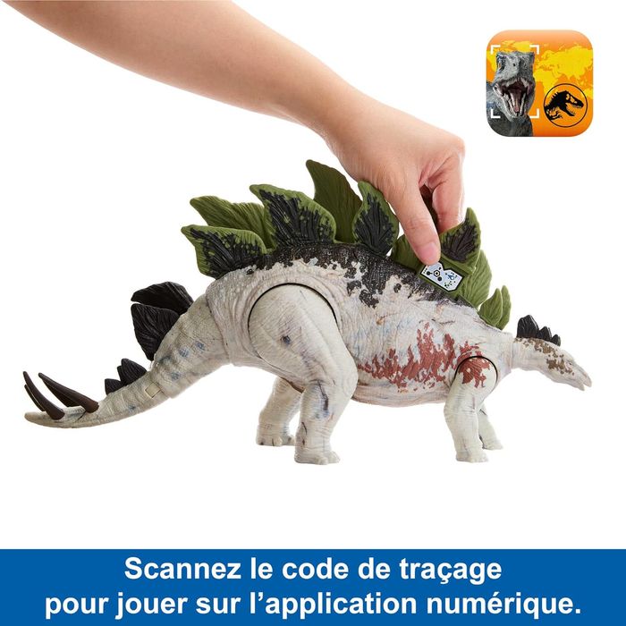 Dinosaute Stegosaurus Jurassic World Dino Trackers  avec hlp24 - photo numéro 5