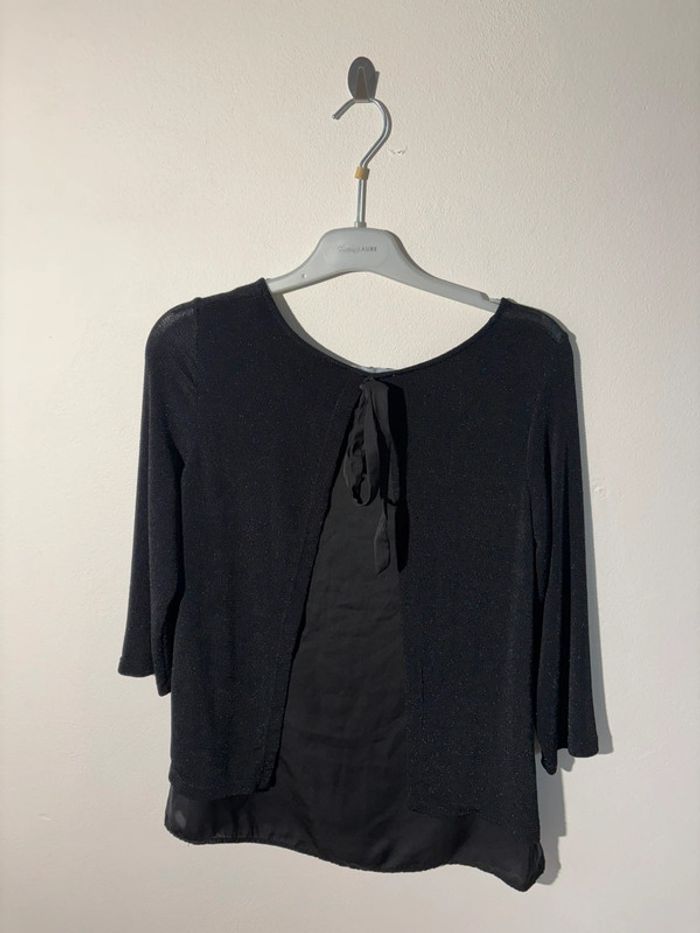 Pull Noir Promod avec Dos Ouvert taille M - photo numéro 4