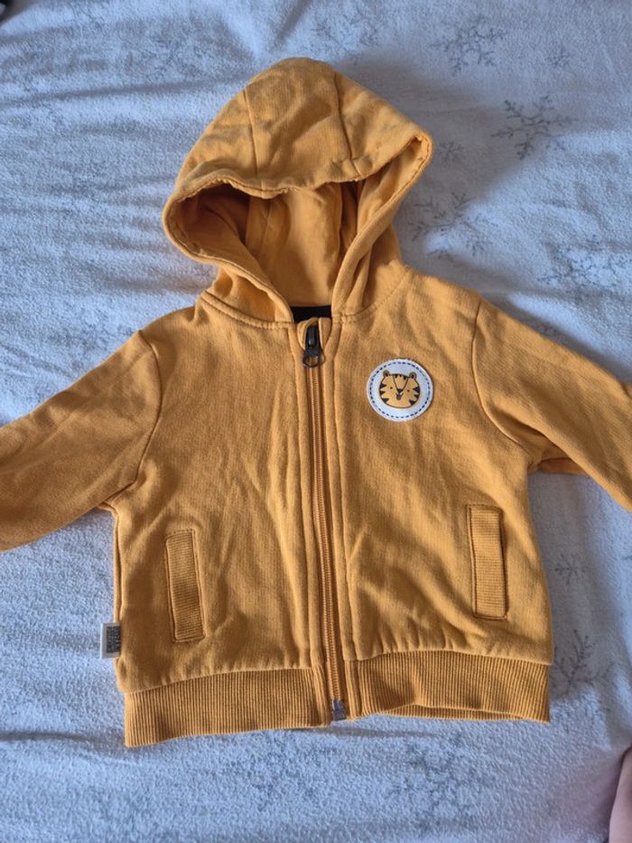 Veste zippé moutarde 3 mois kiabi - photo numéro 2