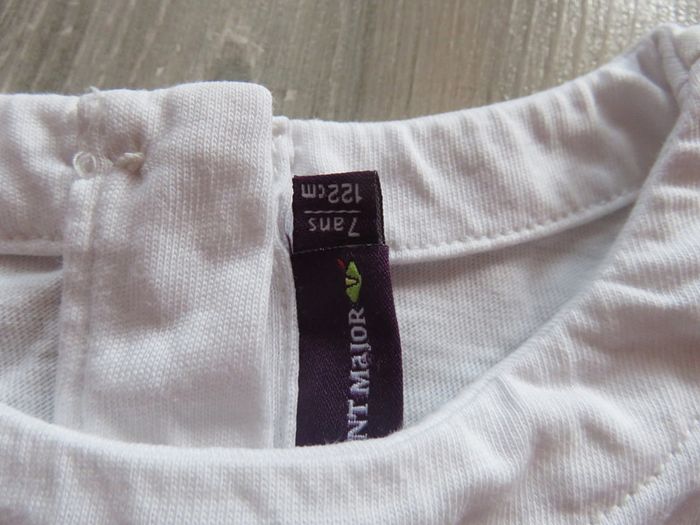 Tee shirt manches courtes 'Sergent major' 7 ans - photo numéro 3