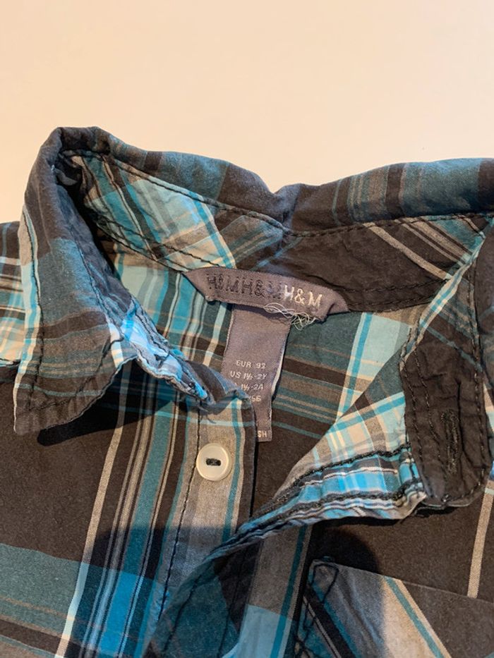 Chemise manche longue H&M 18 24 mois garçon - photo numéro 2