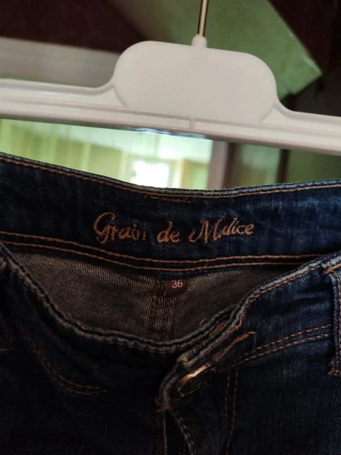 Jeans bleu foncé Grain De Malice taille S/36 - photo numéro 4