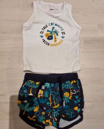 Ensemble short + Marcel 6 mois, gemo
