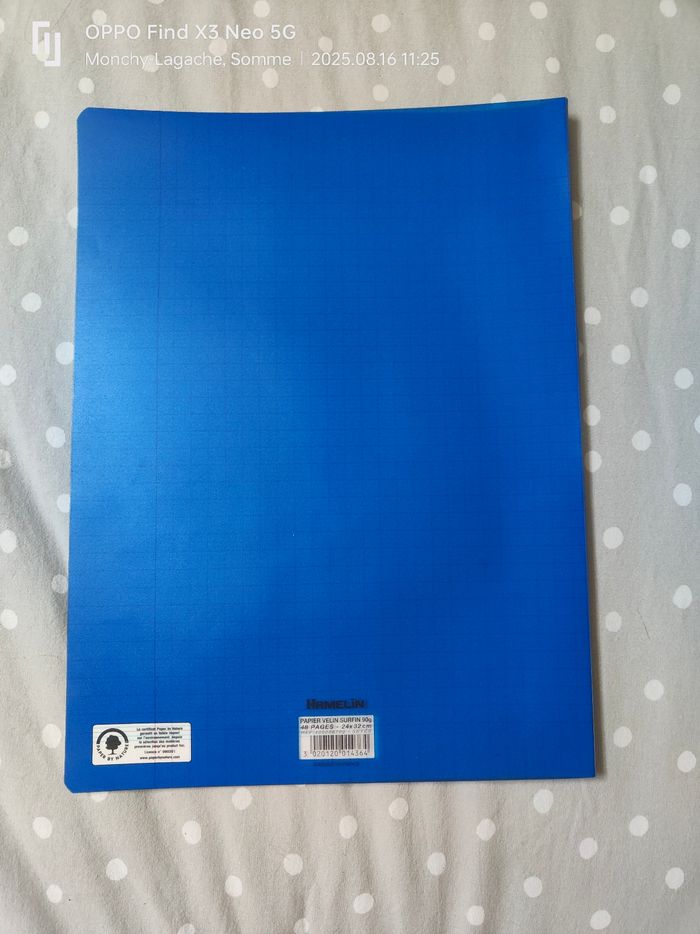 Cahier 48 pages 24x32cm couverture plastique grand carreaux Réduction jusqu'à -70% - photo numéro 3