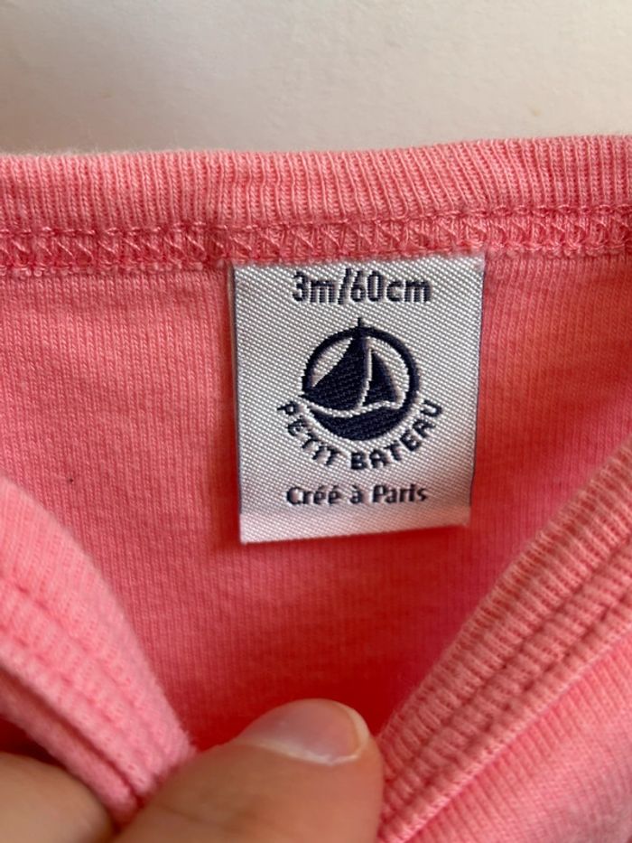 Lot 3 bodies bretelles Petit Bateau 3 mois - photo numéro 9
