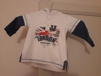 Tee shirt à capuche garcon