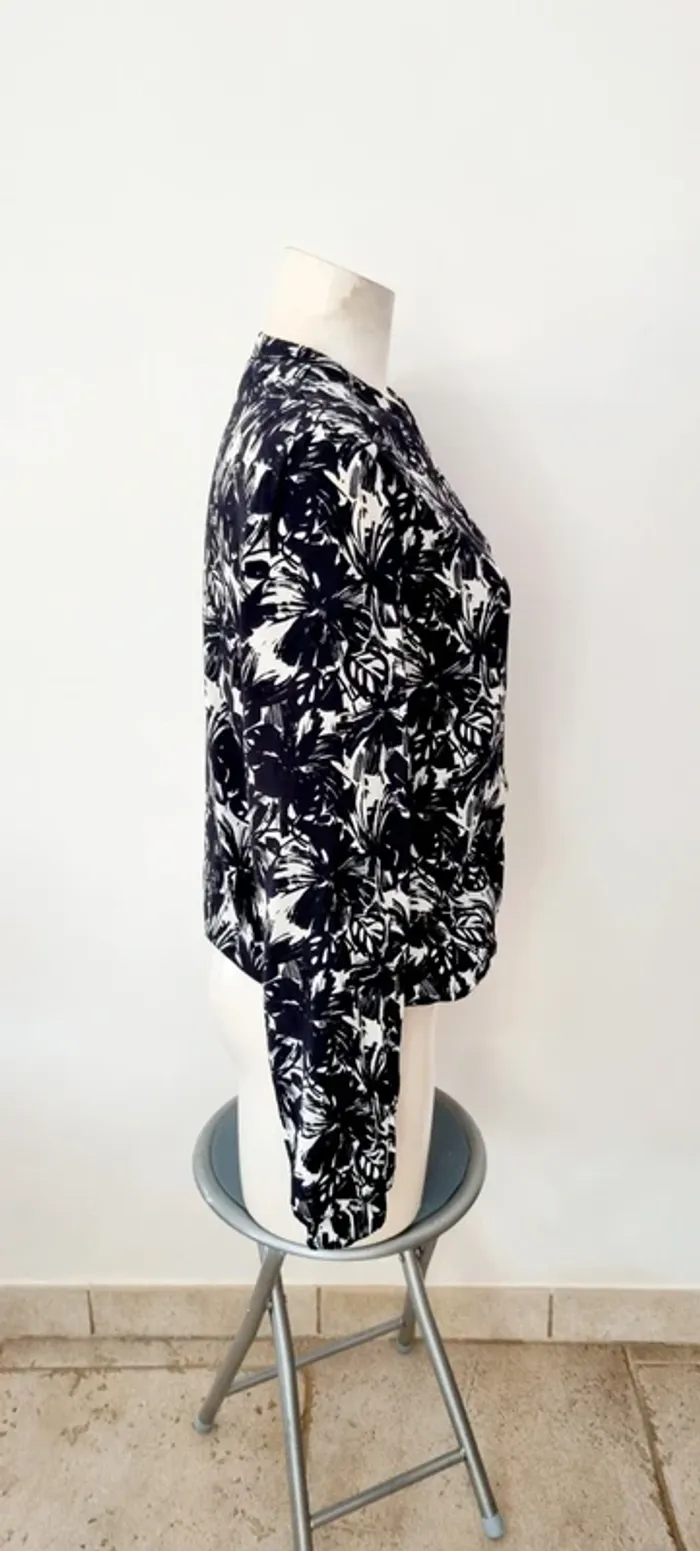 Bomber imprimé noir et blanc 38 promod - photo numéro 6