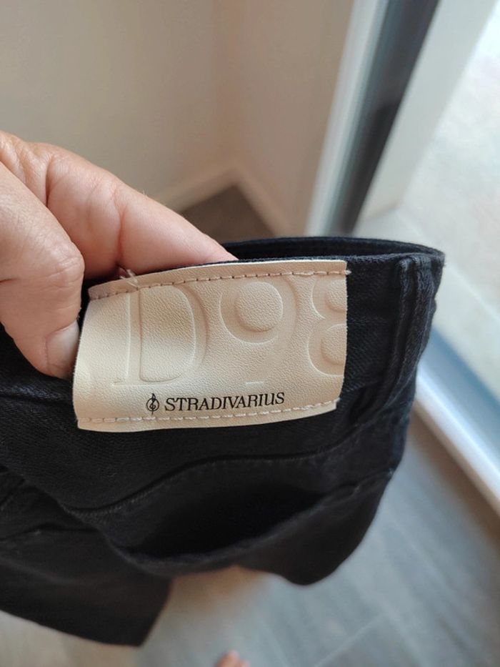 Jean en denim noir D98 taille 34 Stradivarius Neuf - photo numéro 5