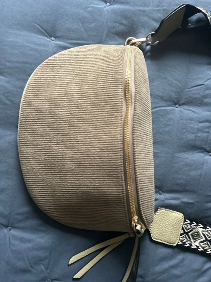 Sac à bandoulière kaki/marron - photo numéro 2