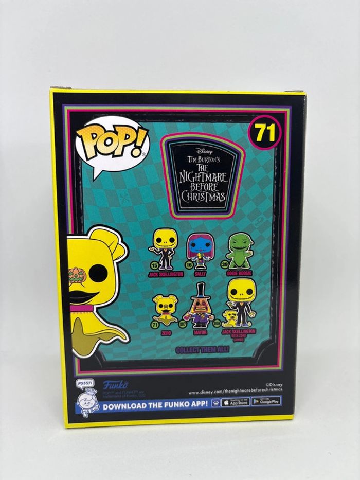 Funko pop zero Disney 71 Tim Burton’s nightmare before Christmas - photo numéro 3
