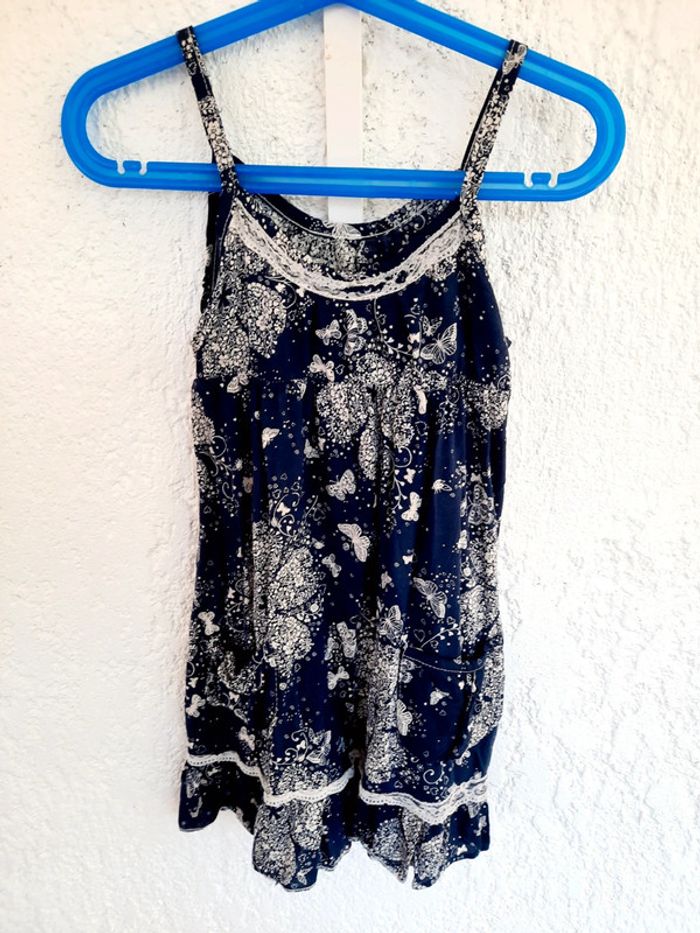 Robe bleu papillon