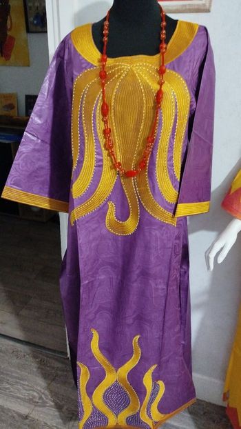 Robe africaine Bazin 