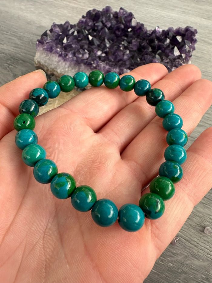 Bracelet en turquoise véritable d’Australie – Pierre naturelle - photo numéro 5