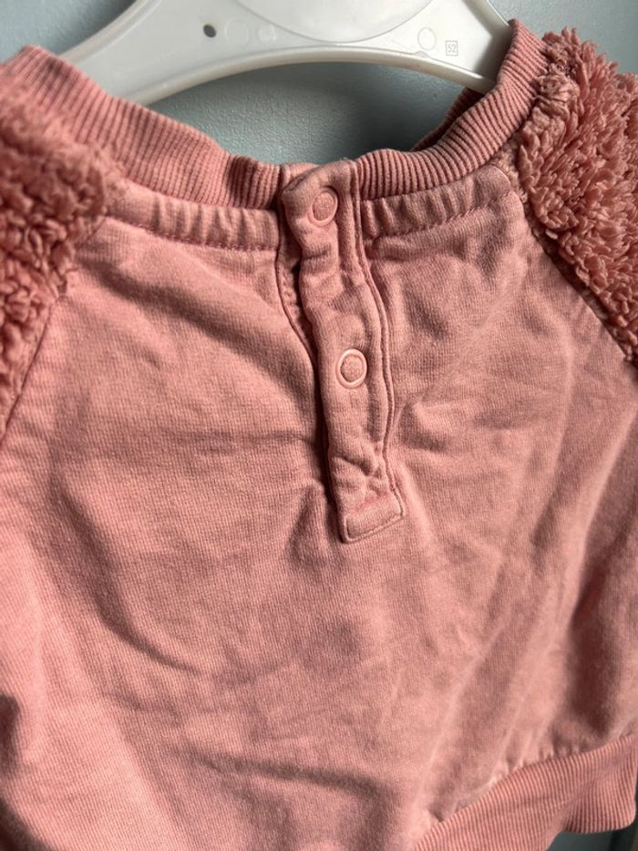 Sweat molletonné, 3 mois, rose - photo numéro 6
