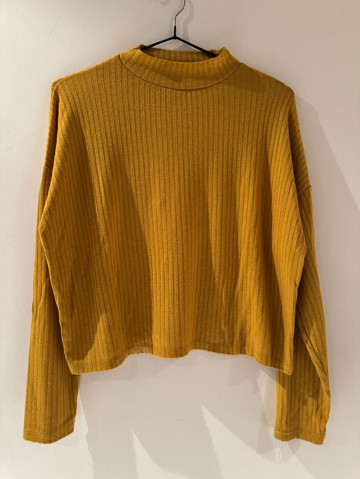 Pull moutarde - Stradivarius - photo numéro 3