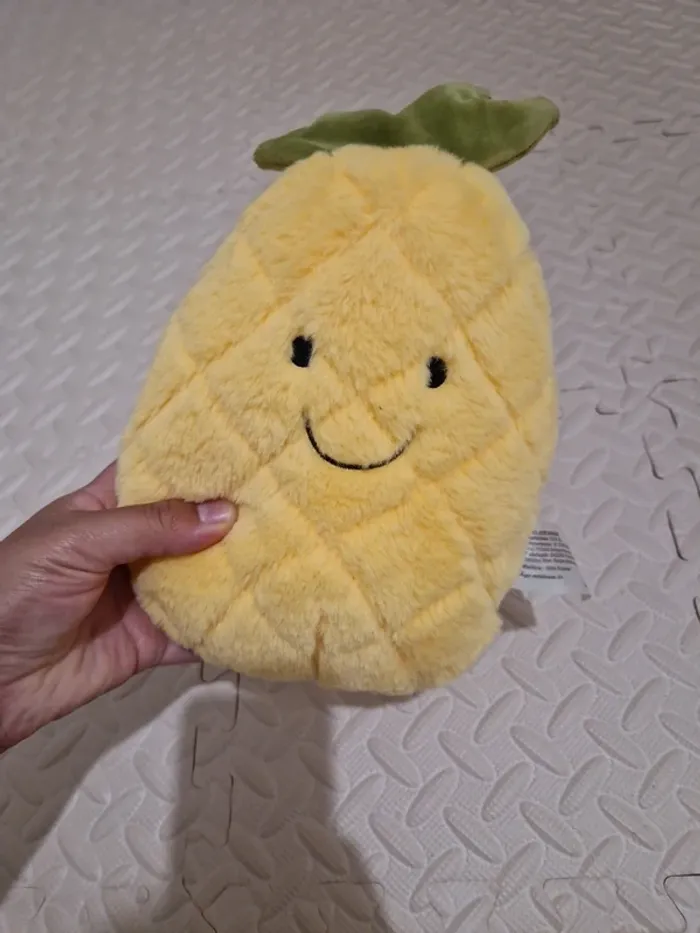 Peluche Ananas jaune vert état neuve - photo numéro 6