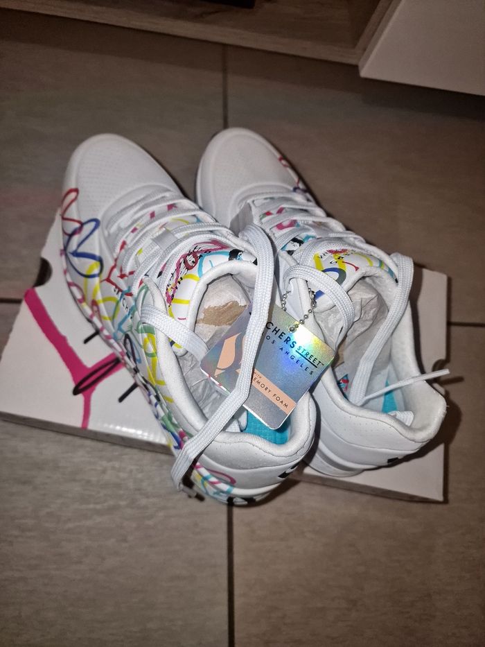Skechers femme multicolore cœurs ❤️ - photo numéro 3