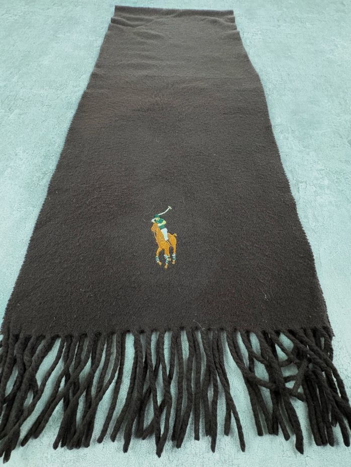 Écharpe Polo Ralph Lauren – 100 % laine - Marron - photo numéro 3
