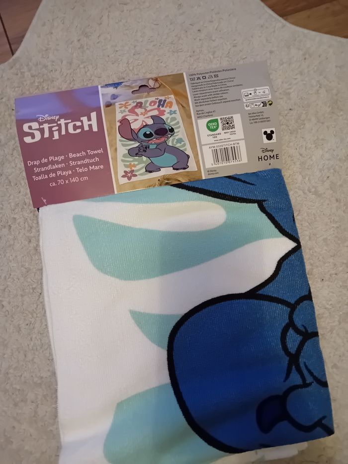 Serviette de bain/plage Disney stitch - photo numéro 4