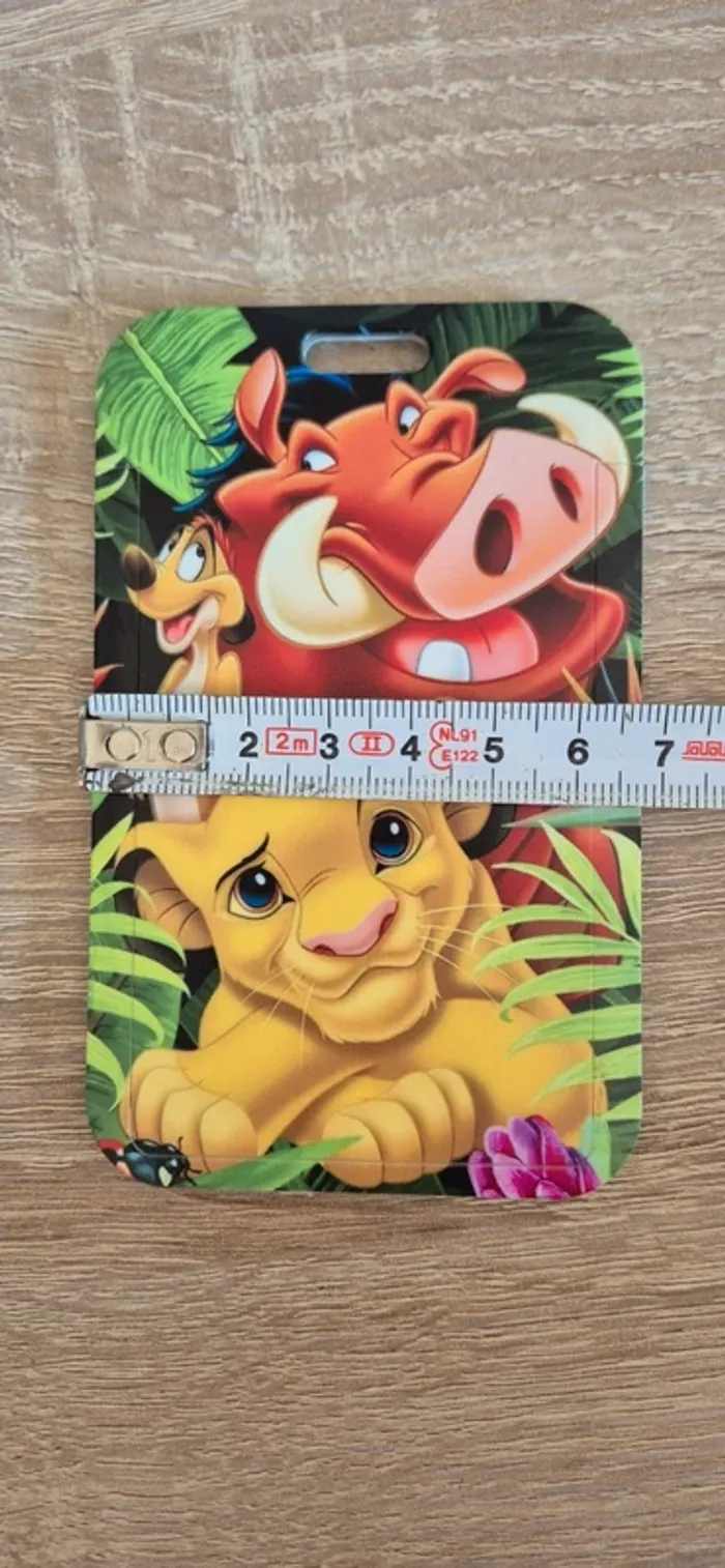 Porte carte d'identité Le Roi Lion avec une lanière fantaisie. - photo numéro 6