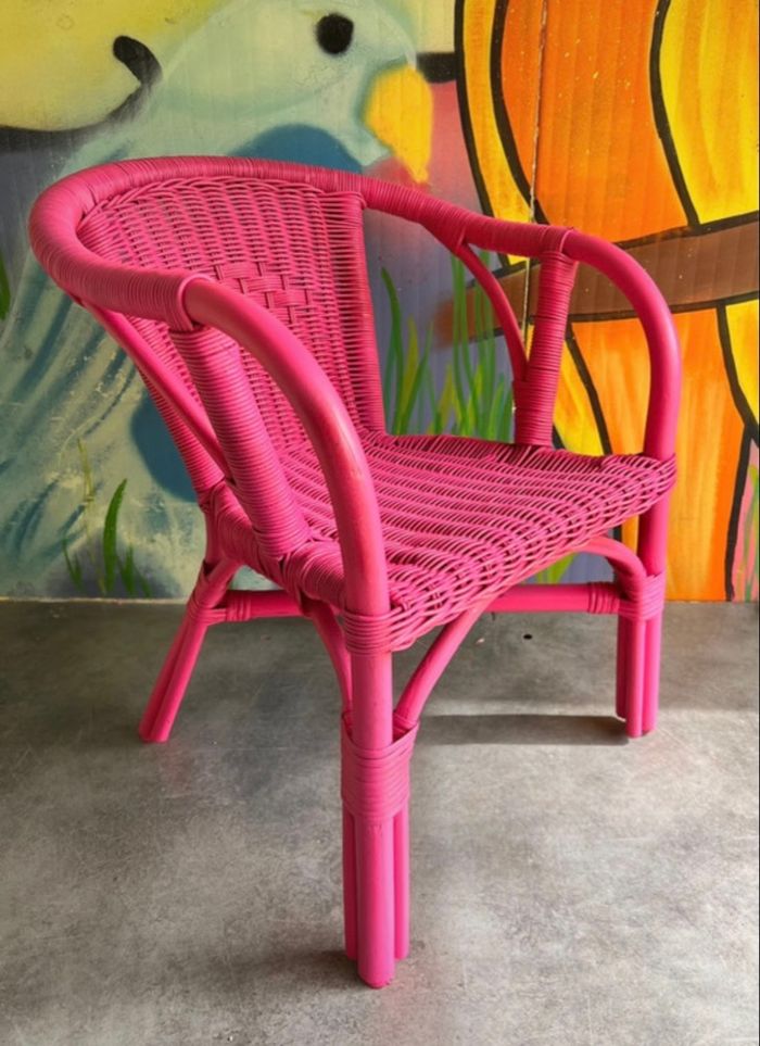 Fauteuil enfant en osier