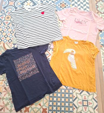 Lot 4 tee-shirts manches courtes 
