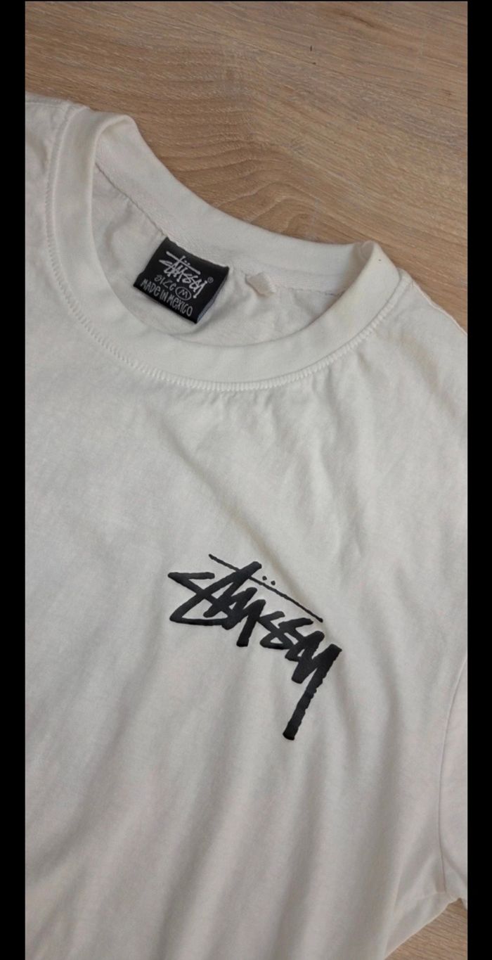 Tee shirt Stüssy Homme taille M blanc - photo numéro 3