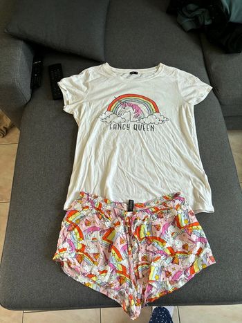 Pyjama licorne t shirt et short