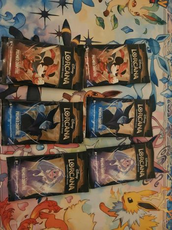 Lot de 6 boosters Disney Lorcana Premier Chapitre