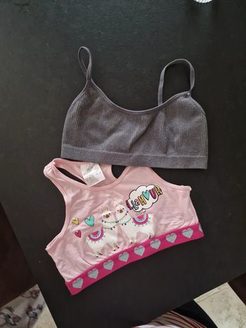 Lot de 2 brassières fille