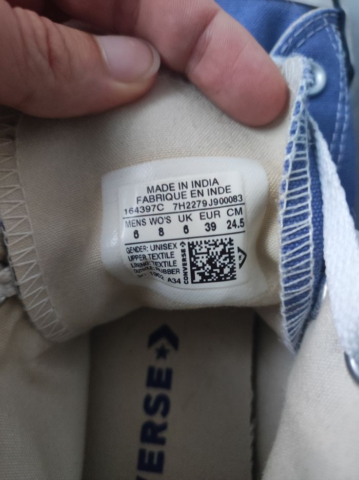 Converse hautes bleues - photo numéro 6