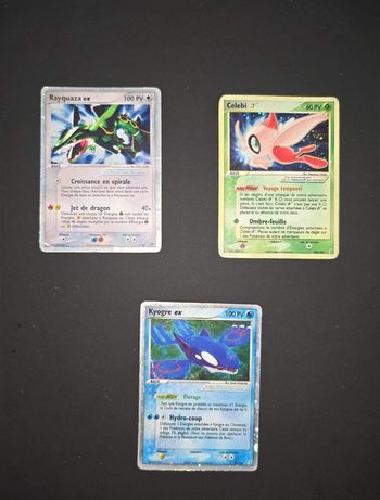 Pokemon - Lot de 3 cartes pokemon Ex