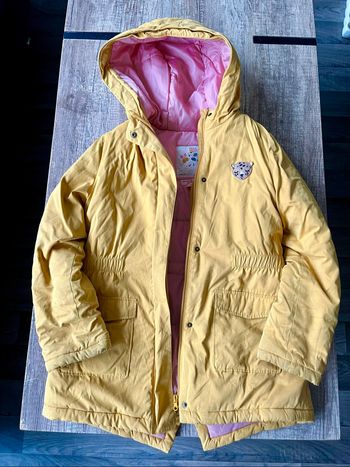 Manteau fille 10 ans jaune