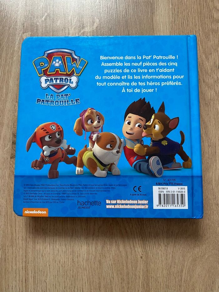 Livre puzzle pat patrouille - photo numéro 3