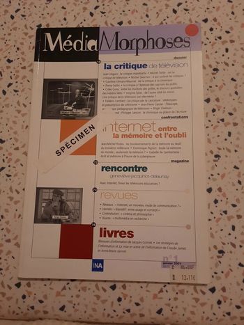 MédiaMorphoses - n°1