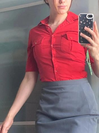 Chemisier Mango rouge XS