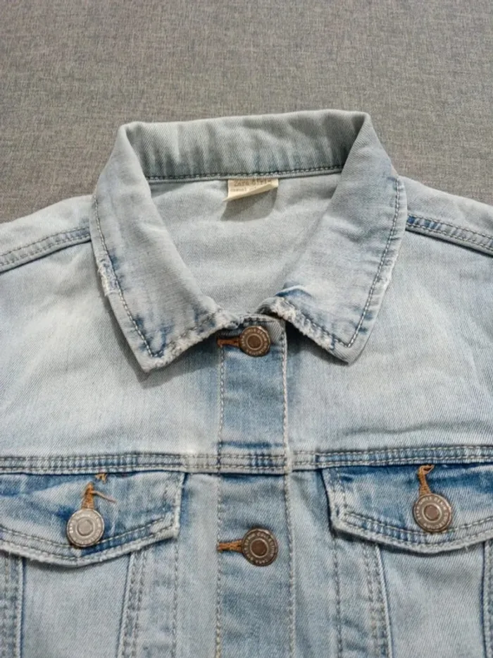 C64 veste jeans bleu Zara 11-12 ans - photo numéro 3