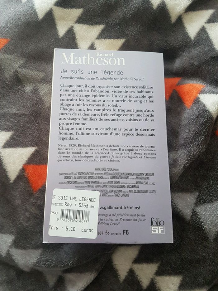 "Je suis une légende" de R.Matheson - photo numéro 2