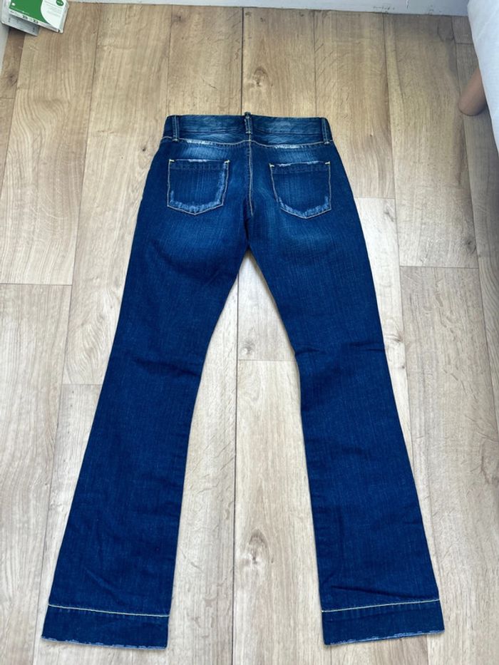 Jean évasé School Rag bleu foncé Leg W28 - photo numéro 4