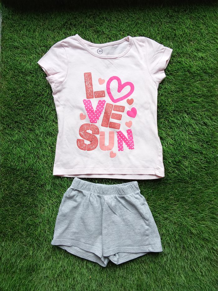 Pyjama Carrefour haut + short