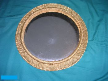 Miroir rotin vintage