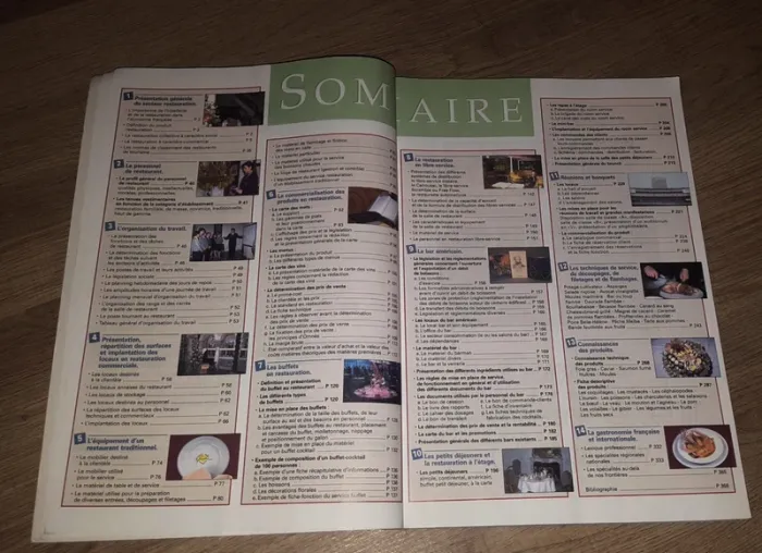 Livre sur le savoir et les techniques des restaurants - photo numéro 5