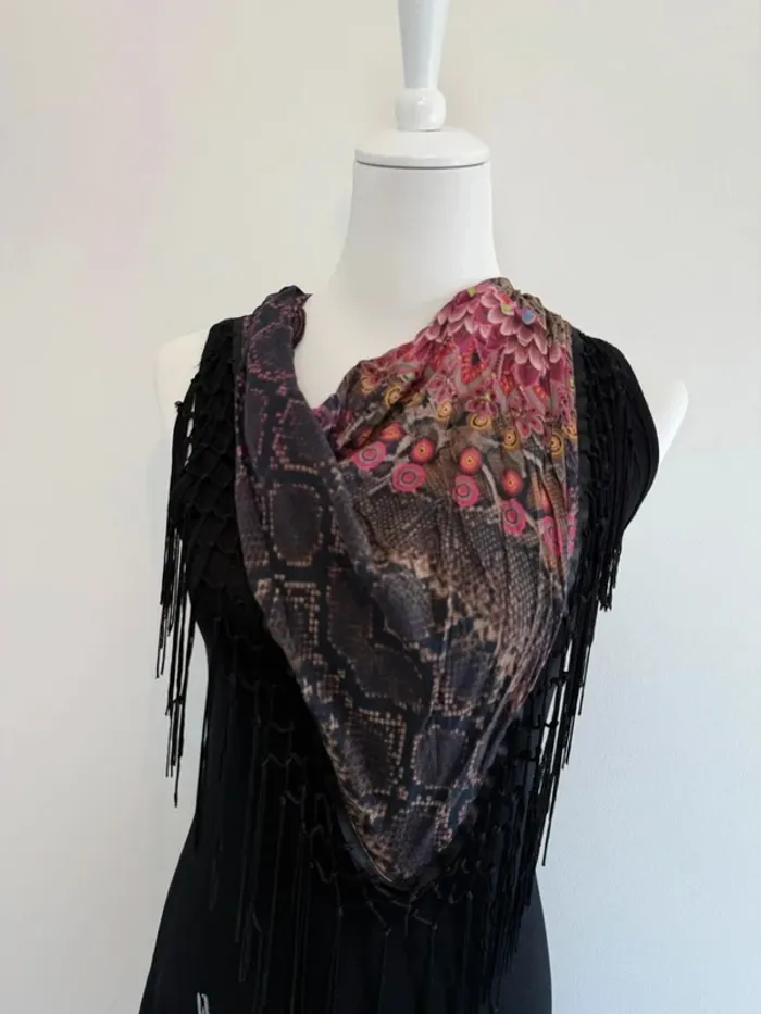 Robe d'été Desigual noire taille S neuve - photo numéro 3