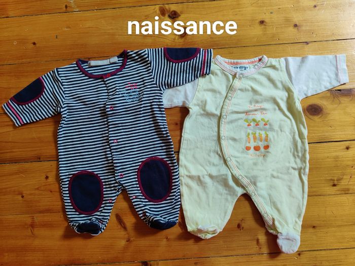 2 pyjamas légers naissance