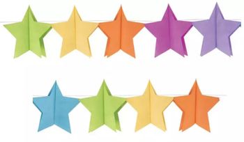 Guirlande Etoiles Fêtes Anniversaire 360cm P'tit Clown